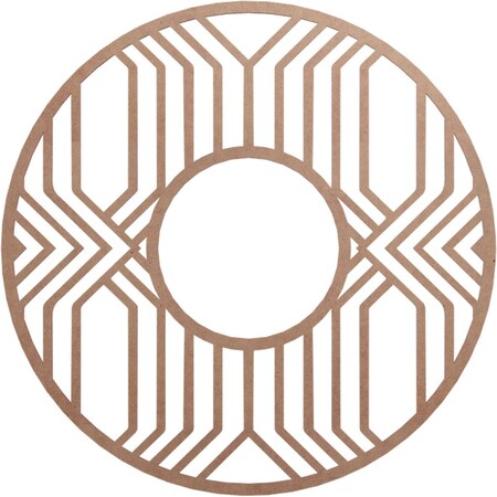 Ekena Millwork Empire Wood Fretwork Pierced Ceiling Medallion, Wood (Paint Grade), 36"OD x 13 1/8"ID x 3/8"T CMWP36X36X0375EPMF